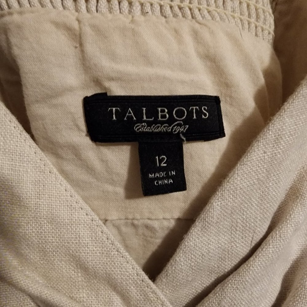 Talbots Linen Cotton Dress - Picture 5 of 6